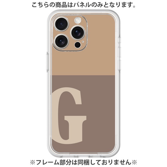 Premium Panel［ Original - initial two tone - G brown ］