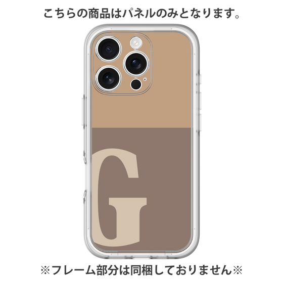 Premium Panel［ Original - initial two tone - G brown ］