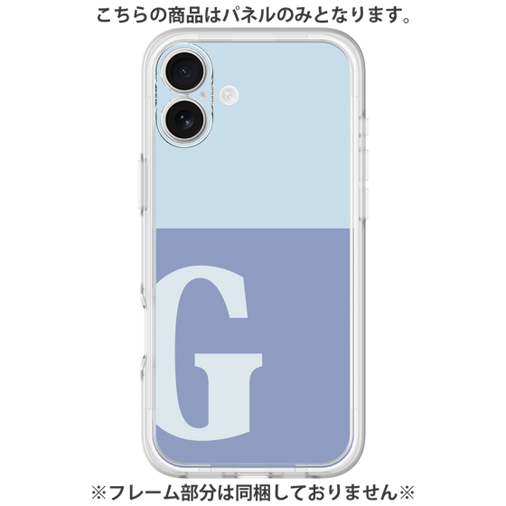Premium Panel［ Original - initial two tone - G blue ］