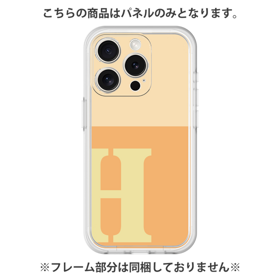 Premium Panel［ Original - initial two tone - H orange ］