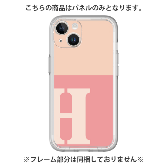 Premium Panel［ Original - initial two tone - H pink ］