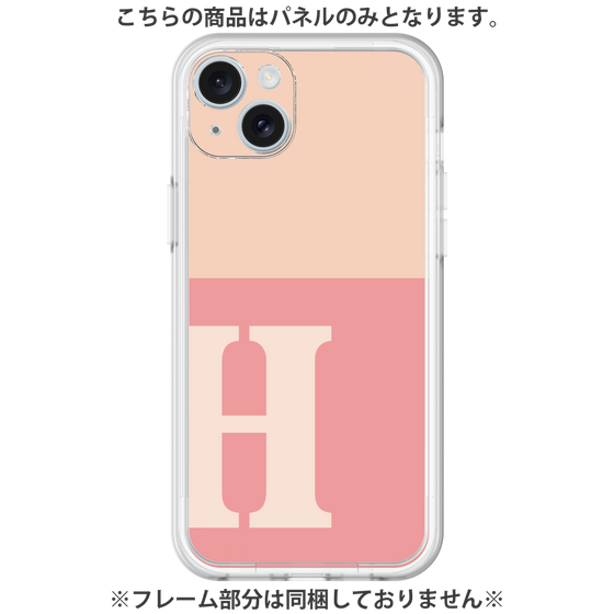 Premium Panel［ Original - initial two tone - H pink ］