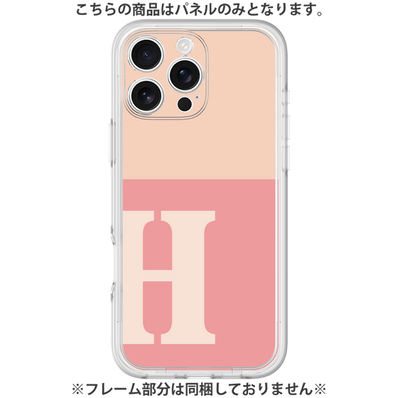 Premium Panel［ Original - initial two tone - H pink ］
