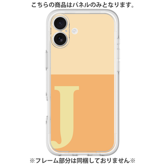 Premium Panel［ Original - initial two tone - J orange ］