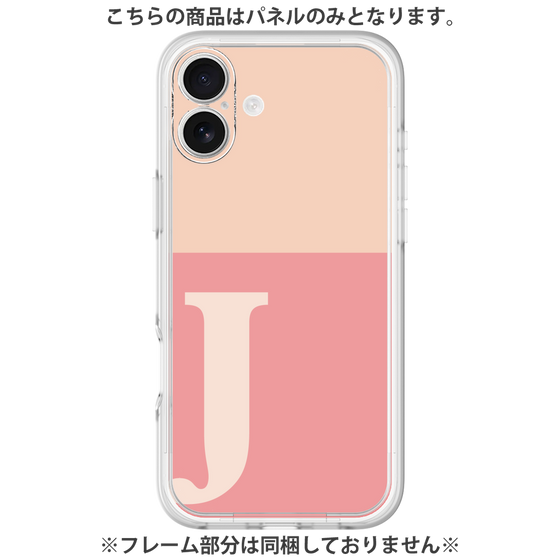 Premium Panel［ Original - initial two tone - J pink ］