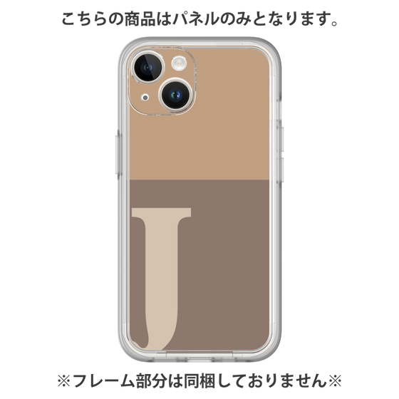 Premium Panel［ Original - initial two tone - J brown ］