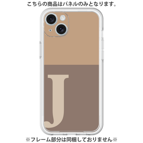Premium Panel［ Original - initial two tone - J brown ］