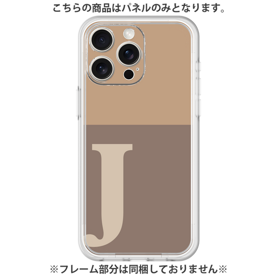 Premium Panel［ Original - initial two tone - J brown ］