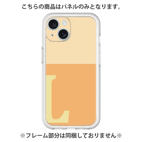 Premium Panel［ Original - initial two tone - L orange ］