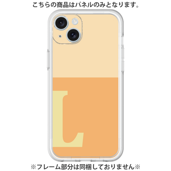 Premium Panel［ Original - initial two tone - L orange ］