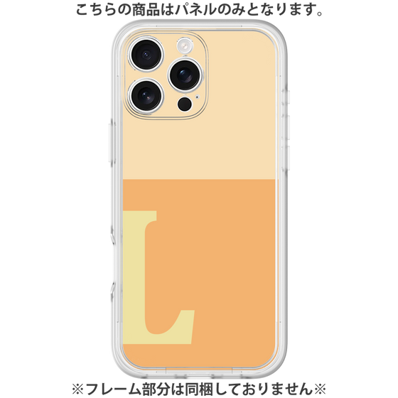 Premium Panel［ Original - initial two tone - L orange ］