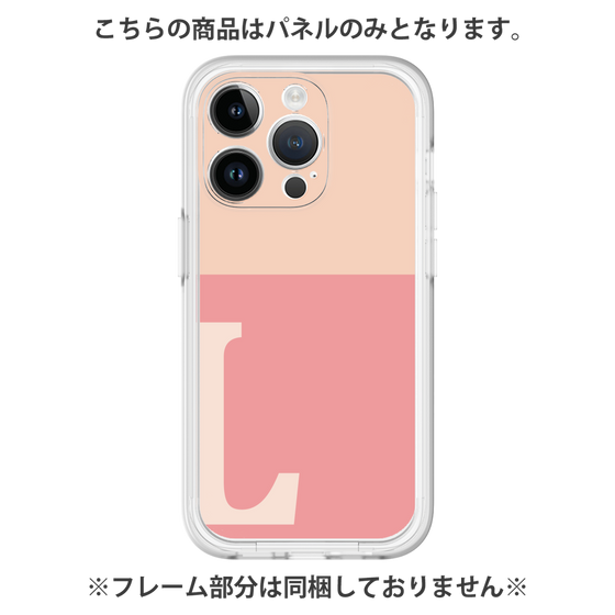 Premium Panel［ Original - initial two tone - L pink ］