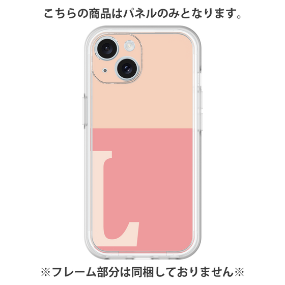 Premium Panel［ Original - initial two tone - L pink ］