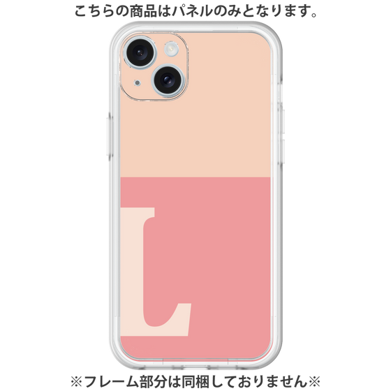 Premium Panel［ Original - initial two tone - L pink ］