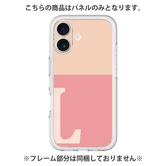 Premium Panel［ Original - initial two tone - L pink ］