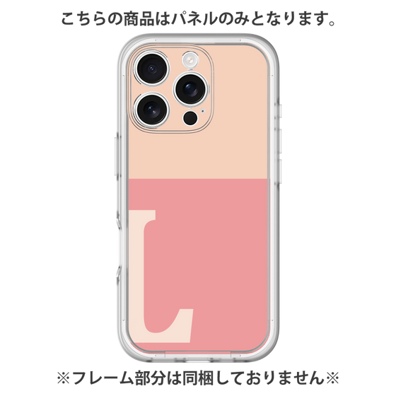 Premium Panel［ Original - initial two tone - L pink ］