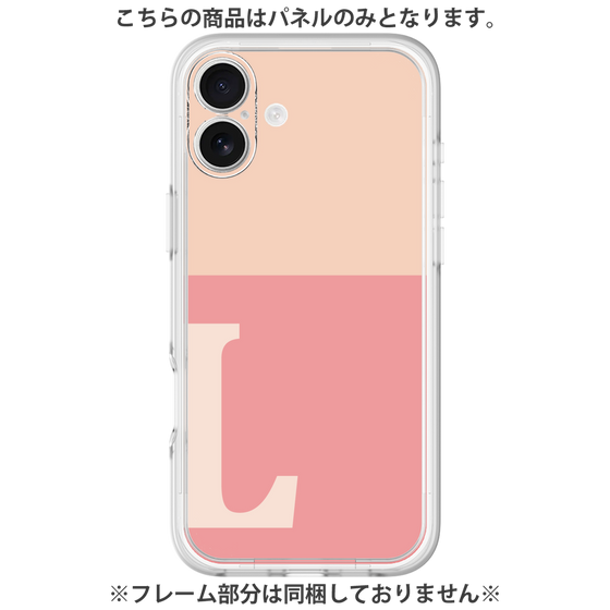 Premium Panel［ Original - initial two tone - L pink ］