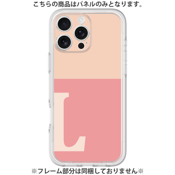 Premium Panel［ Original - initial two tone - L pink ］
