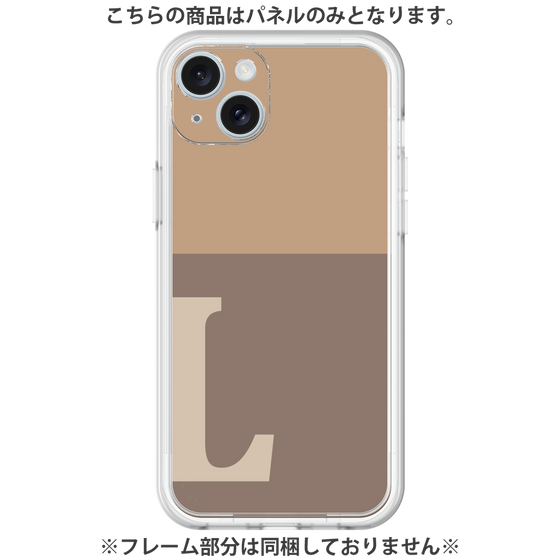 Premium Panel［ Original - initial two tone - L brown ］