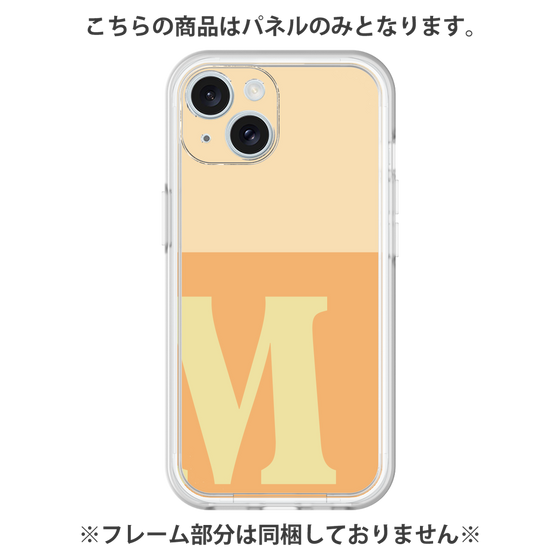 Premium Panel［ Original - initial two tone - M orange ］
