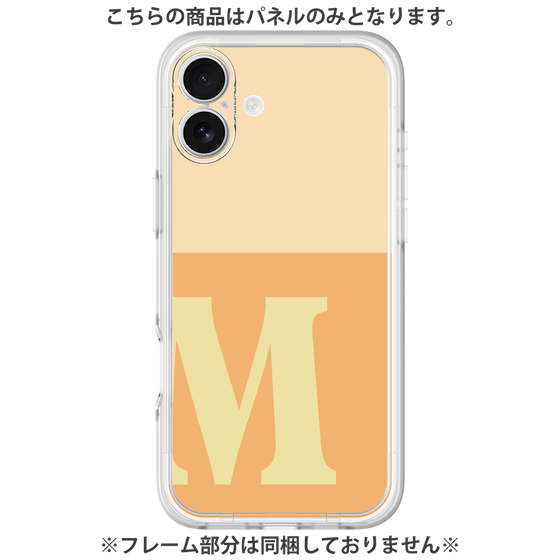 Premium Panel［ Original - initial two tone - M orange ］