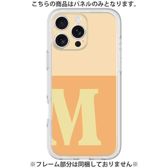 Premium Panel［ Original - initial two tone - M orange ］