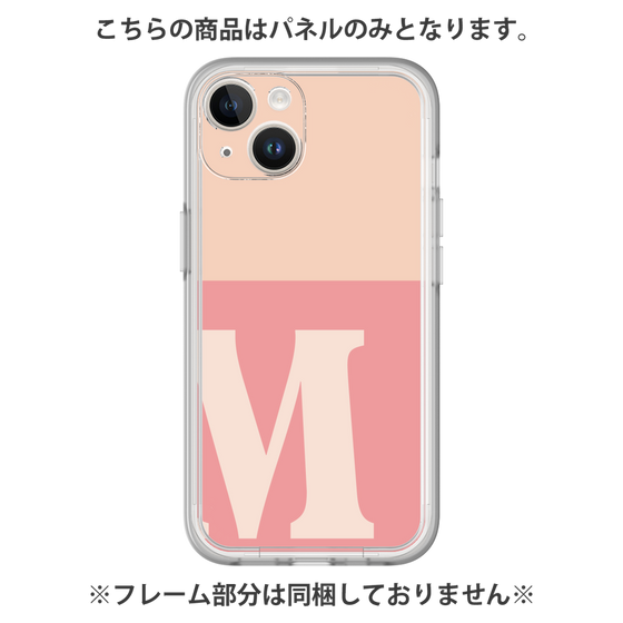 Premium Panel［ Original - initial two tone - M pink ］