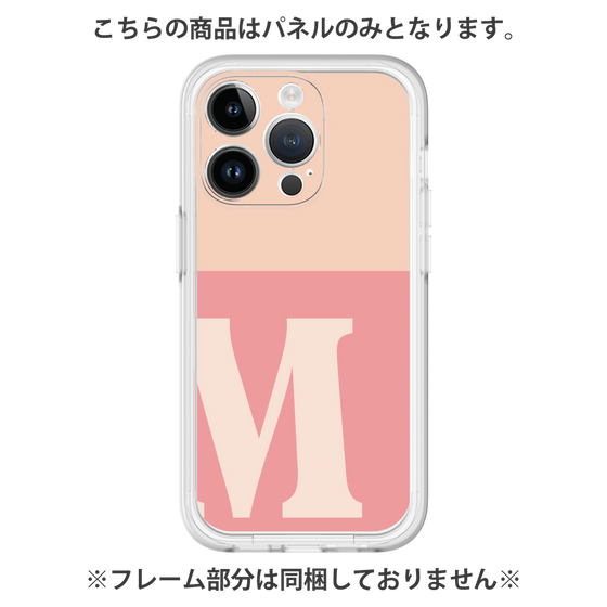 Premium Panel［ Original - initial two tone - M pink ］