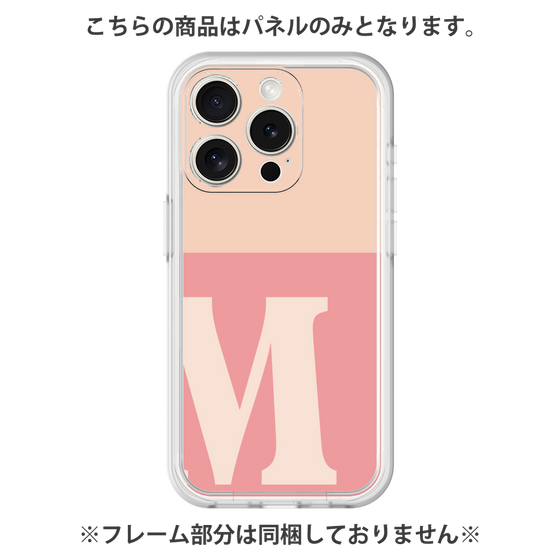 Premium Panel［ Original - initial two tone - M pink ］