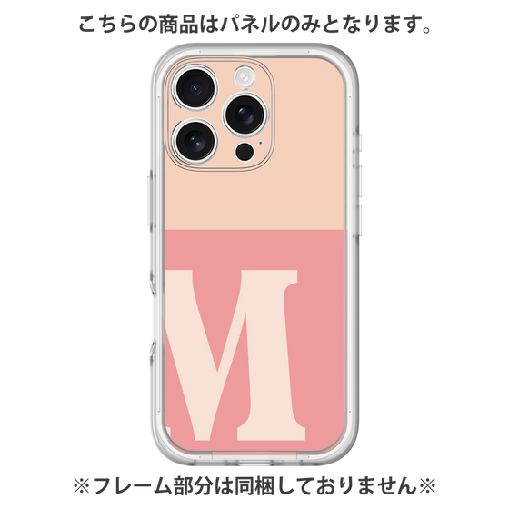 Premium Panel［ Original - initial two tone - M pink ］