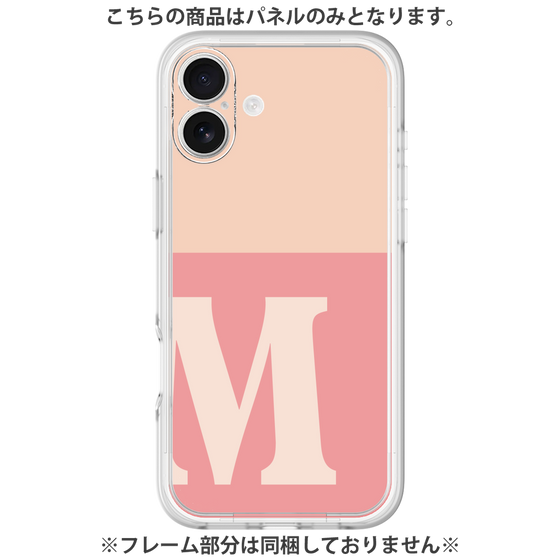 Premium Panel［ Original - initial two tone - M pink ］
