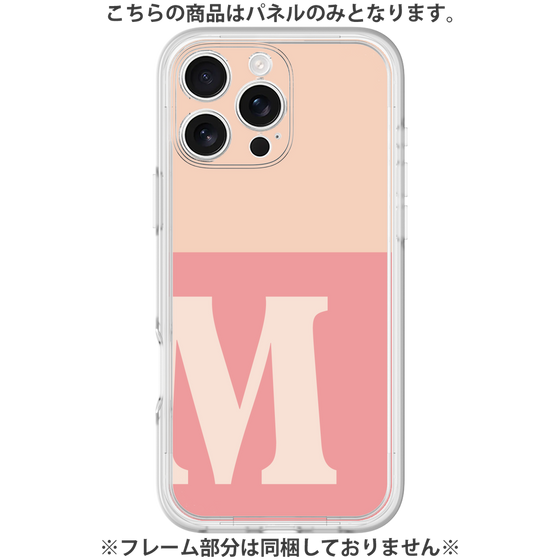 Premium Panel［ Original - initial two tone - M pink ］