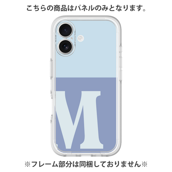 Premium Panel［ Original - initial two tone - M blue ］