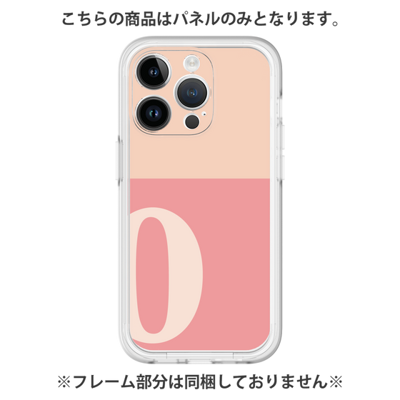 Premium Panel［ Original - initial two tone - O pink ］