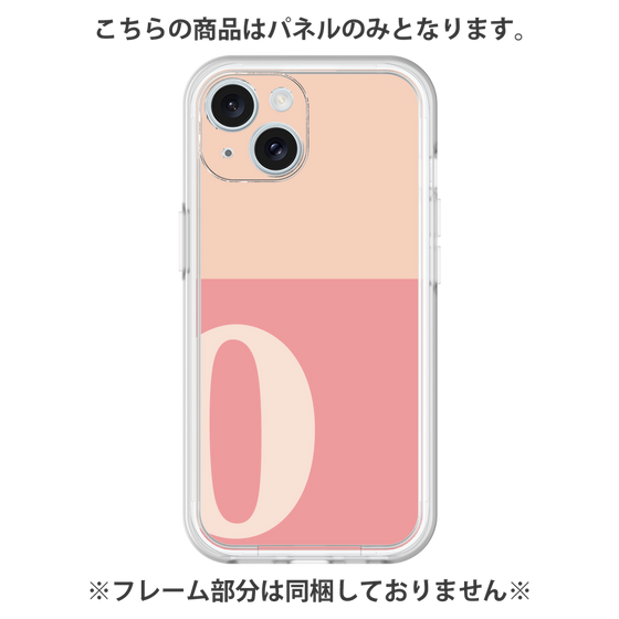 Premium Panel［ Original - initial two tone - O pink ］
