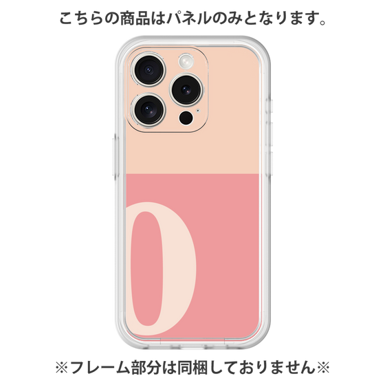 Premium Panel［ Original - initial two tone - O pink ］