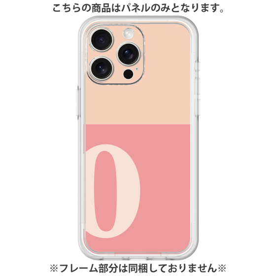 Premium Panel［ Original - initial two tone - O pink ］