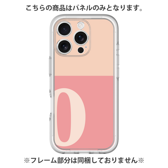 Premium Panel［ Original - initial two tone - O pink ］
