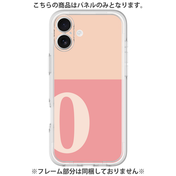 Premium Panel［ Original - initial two tone - O pink ］
