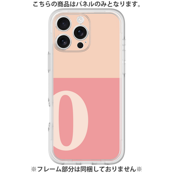 Premium Panel［ Original - initial two tone - O pink ］