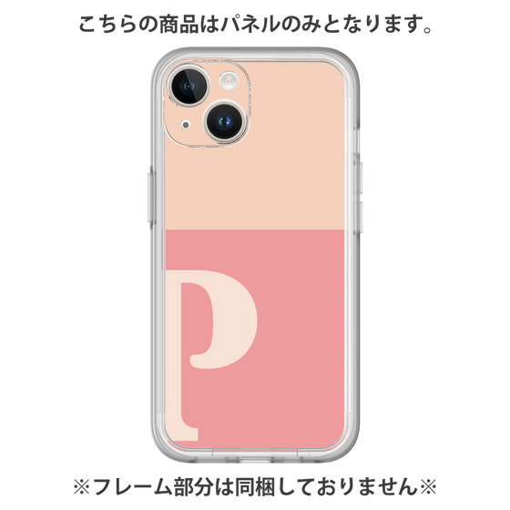 Premium Panel［ Original - initial two tone - P pink ］