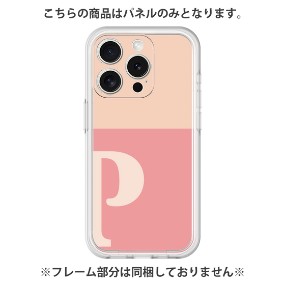 Premium Panel［ Original - initial two tone - P pink ］