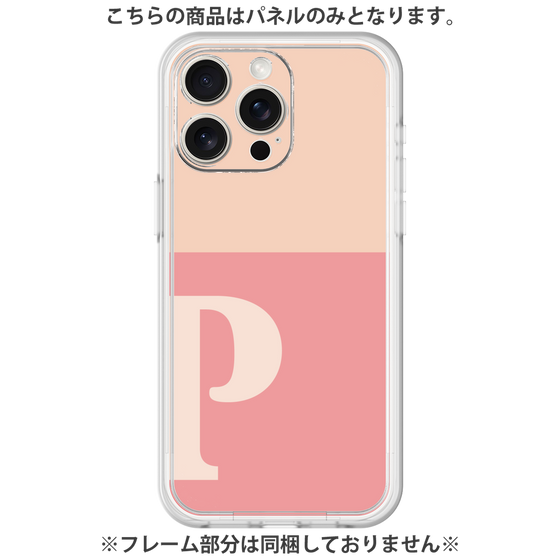 Premium Panel［ Original - initial two tone - P pink ］