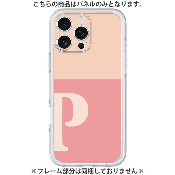 Premium Panel［ Original - initial two tone - P pink ］