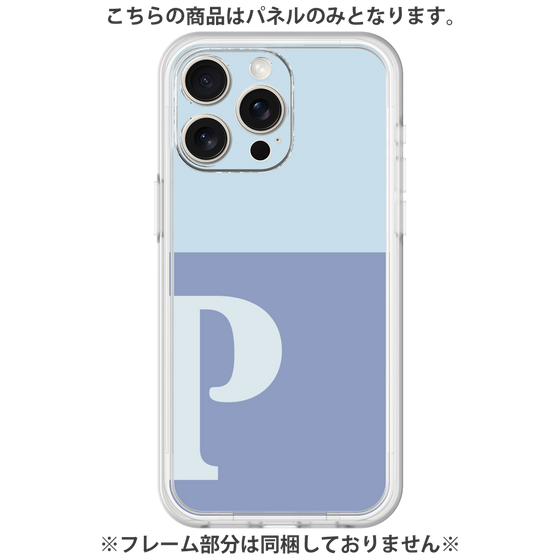 Premium Panel［ Original - initial two tone - P blue ］
