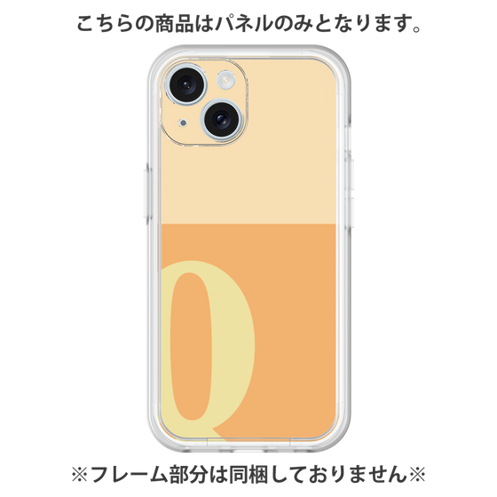Premium Panel［ Original - initial two tone - Q orange ］
