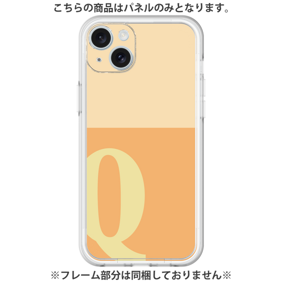 Premium Panel［ Original - initial two tone - Q orange ］
