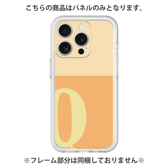 Premium Panel［ Original - initial two tone - Q orange ］
