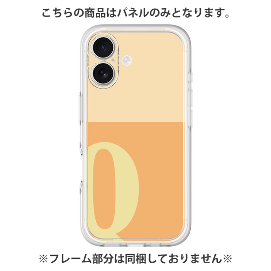 Premium Panel［ Original - initial two tone - Q orange ］