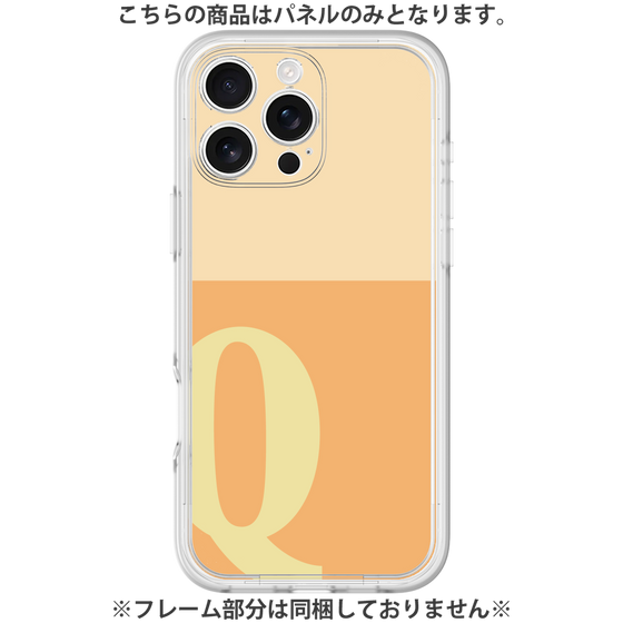Premium Panel［ Original - initial two tone - Q orange ］